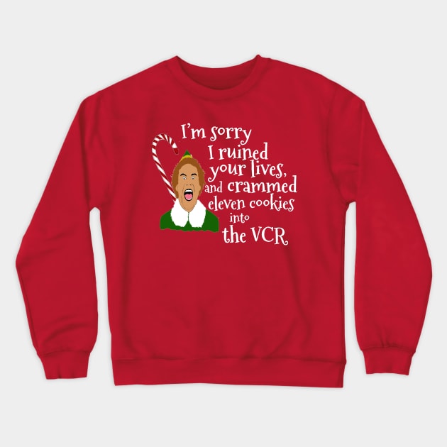 Elf Funny Quotes Crewneck Sweatshirt by PoetandChef